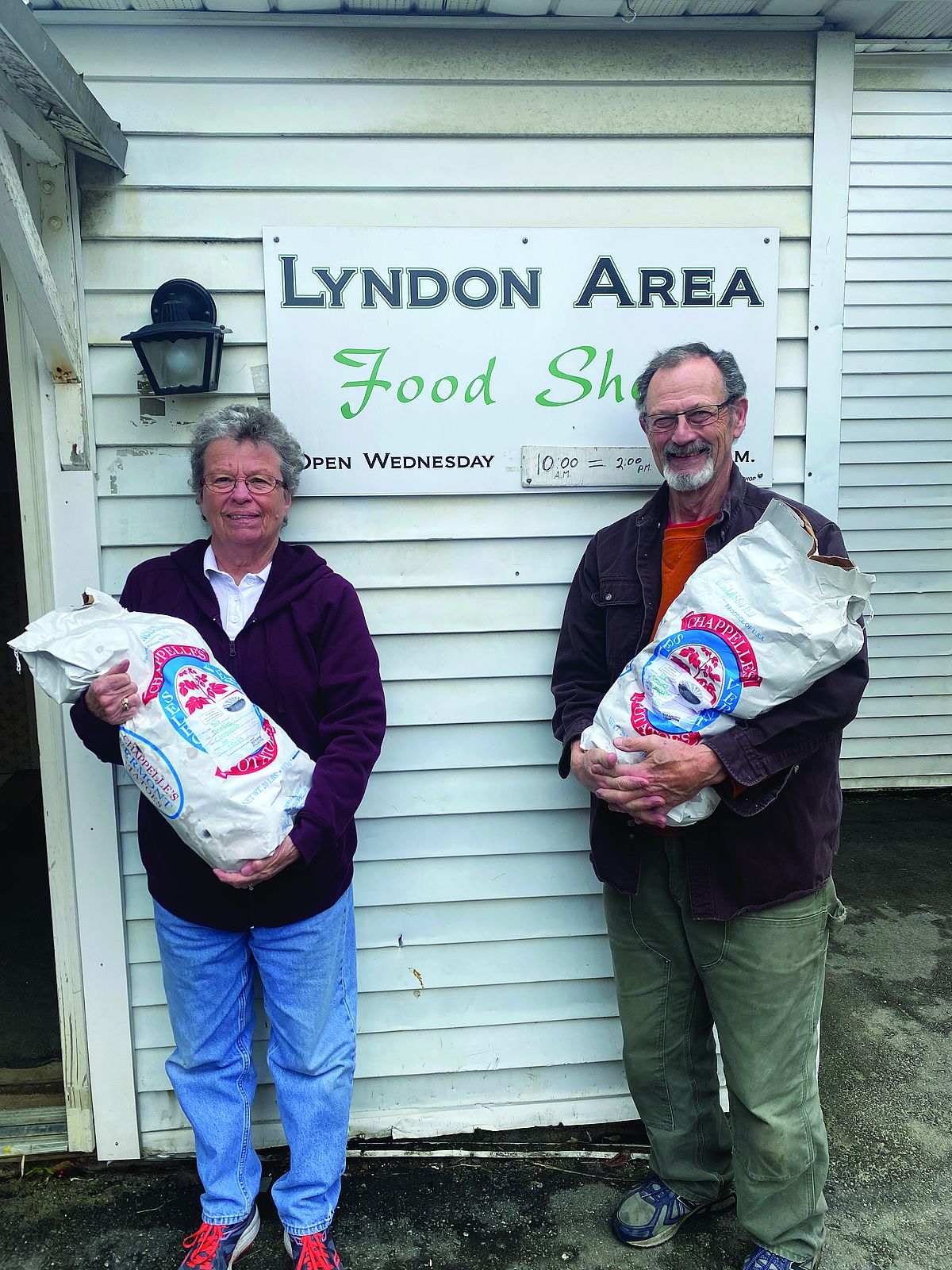 Becky and Jerry from the Lyndon Area Food Shelf