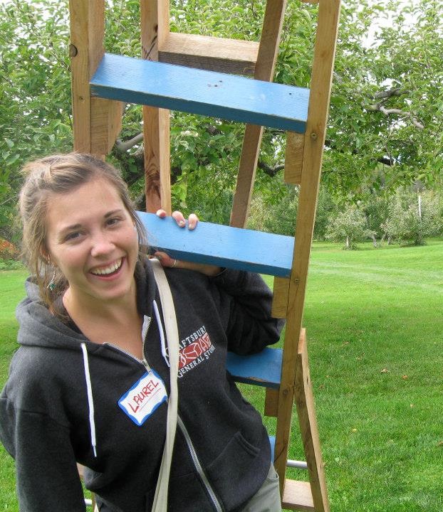 Laurel with ladder